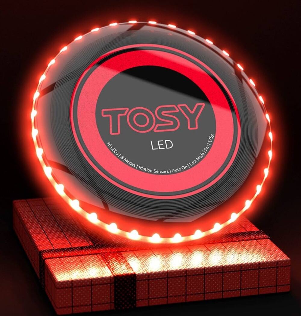TOSY Flying Disc - 36 Mono-Color LEDs, Extremely Bright NWT